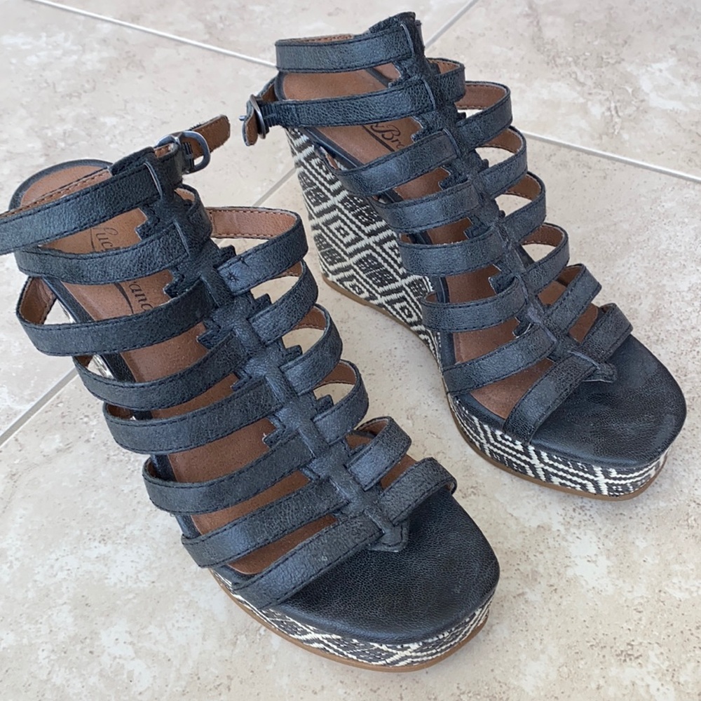 Luky Brand wedges sandals size 7.5
